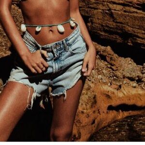 Stylish Denim Cutoff Shorts Zara